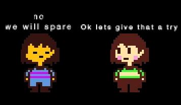 Chara in the pacifist route : r/Undertale