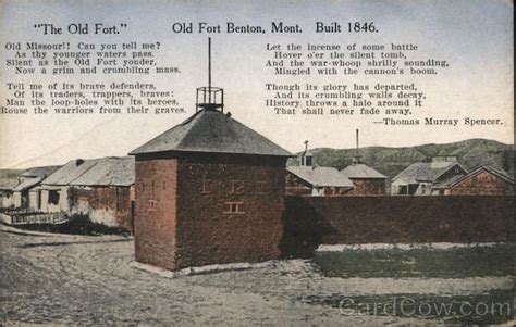 The Old Fort Fort Benton, MT Postcard