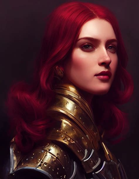 :A beautiful portrait of women , bob Crimson hair , | Midjourney | OpenArt