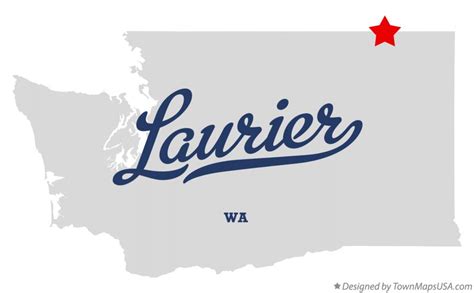 Map of Laurier, WA, Washington