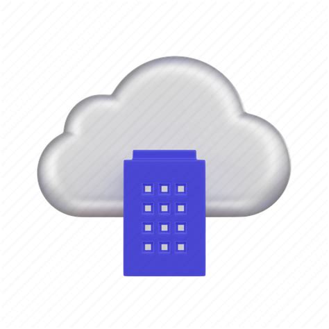 Cloud, on premise, private cloud, cloud computing 3D illustration - Download on Iconfinder