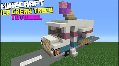 Minecraft Tutorial: How To Make An Ice Cream Truck - YouTube