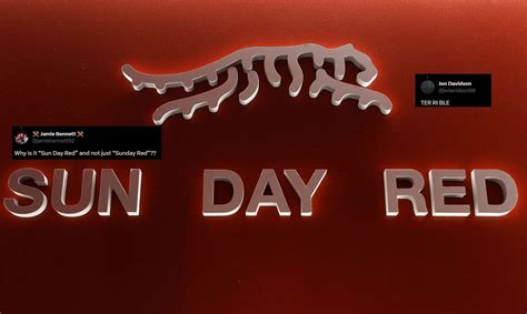 “Why is it ‘Sun Day Red’ and not just ‘Sunday Red?’ – Fans not ...