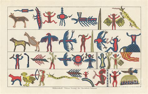 Pictograph Of The Ojibwe, North by Zu 09