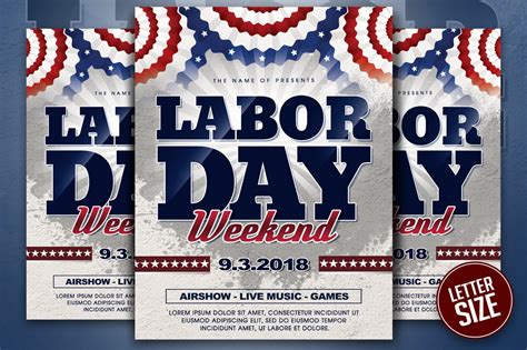 Labor Day Flyer | Flyer Templates ~ Creative Market