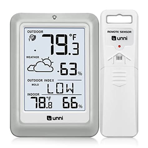 Indoor Outdoor Thermometer Hygrometer Wireless Weather Station ...