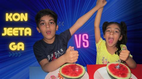 NEW Challenge /Watermelon Challenge/ FUNNY FAMILY VIDEO - YouTube