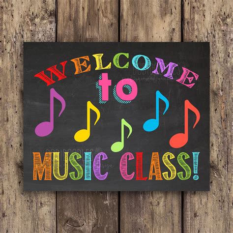 Welcome to Music Class Classroom Signs Classroom Welcome - Etsy