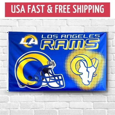 LOS ANGELES RAMS 3x5 ft Flag NFL Super Bowl LVI Champions LA OBJ KUPP MVP Banner $13.99 - PicClick