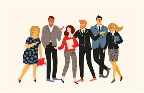 Illustration vectorielle de gens de bureau. Employés de bureau, hommes ...