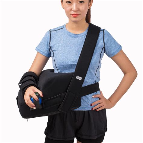 Free Size Shoulder Abduction Sling with Pillow for Shoulder Joint Dislocation, Exercise Ball to ...