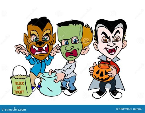 Halloween Trick Or Treat Stock Illustration - Image: 44669785