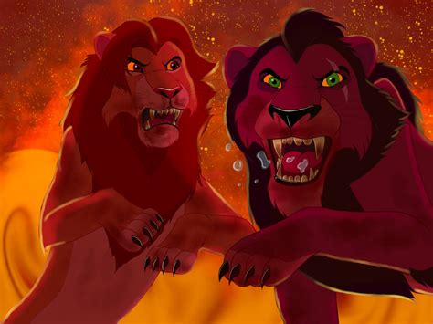 Simba vs Scar by Ninatepidor on DeviantArt