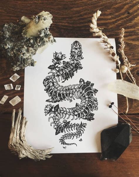 Snake Skeleton Art