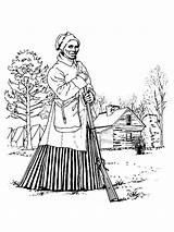 Harriet Tubman coloring Page sketch template
