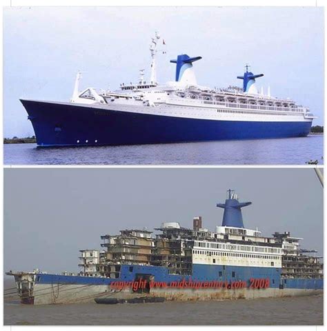 SS France launched in 1960. Scrapped in 2008 as Blue Lady. : r/lostships