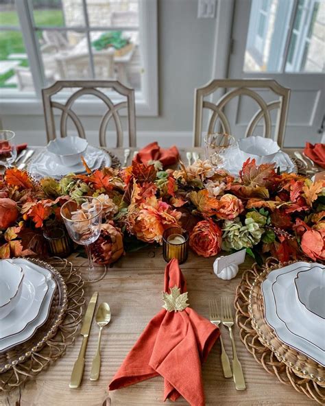 Harvest Tablescape Featuring the Martha Stewart Collection | Thanksgiving table settings elegant ...