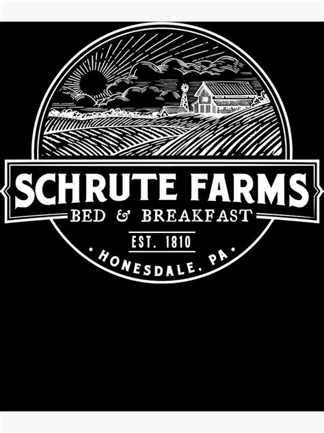 "Schrute Farms Traditional Logo" Poster by jeromewhi | Redbubble