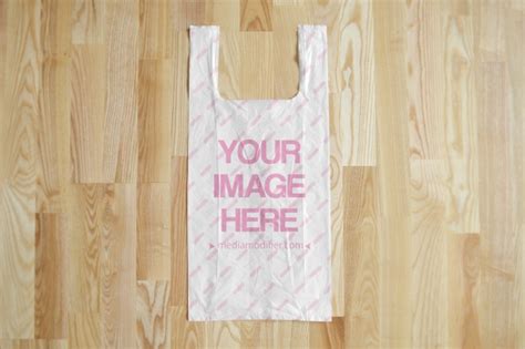 Plastic Bag Mockup Generator Template - Mediamodifier