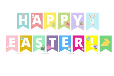 Printable Happy Easter Banners - Add A Little Adventure