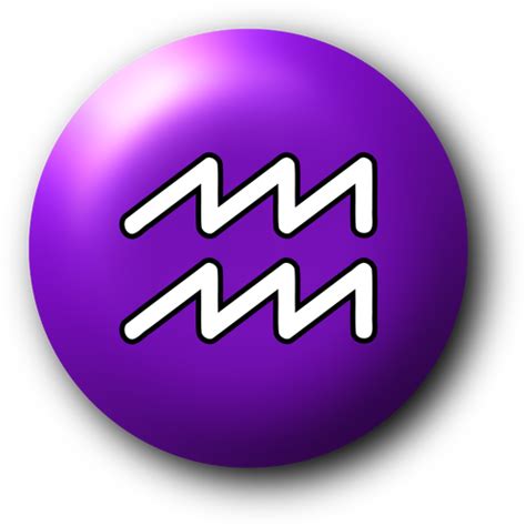 Aquarius purple symbol | Public domain vectors