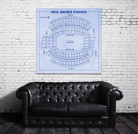 Print of Vintage Paul Brown Stadium Seating Chart Seating | Etsy