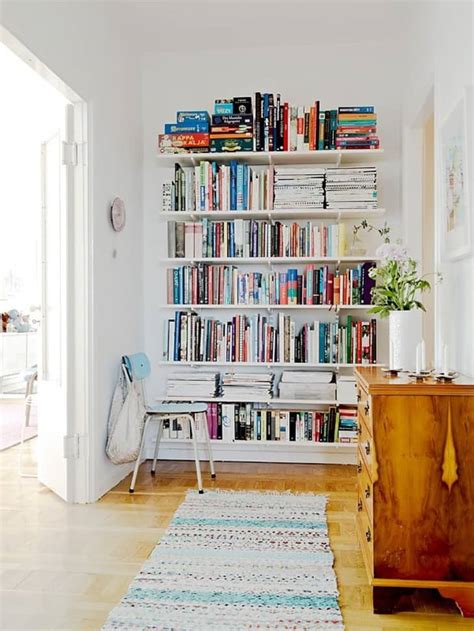 Space Saver: Swap Out Bookcases for Built-in Shelving | Apartment Therapy