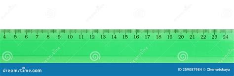 Ruler with Measuring Length Markings in Centimeters Isolated on White, Top View Stock Photo ...