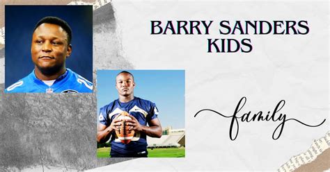 Barry Sanders Kids: Meet the Children of NFL Icon!