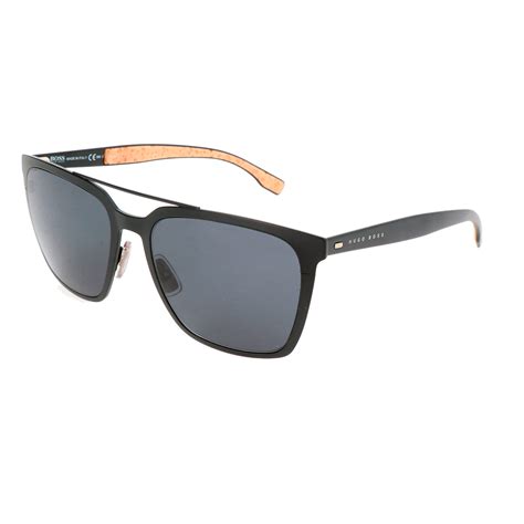 Hugo Boss // Men's 0905F Sunglasses // Matte Black - Montblanc, Hugo Boss, & Zegna - Touch of Modern