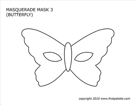 Masquerade Mask Template Printable