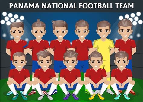 Premium Vector | Panama national football team for international tournament