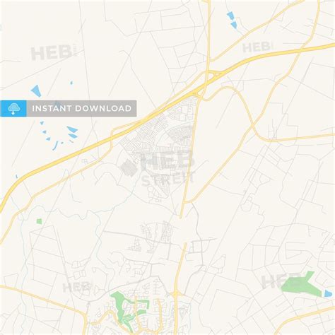 Printable street map of Diepsloot, South Africa. This printable road ...