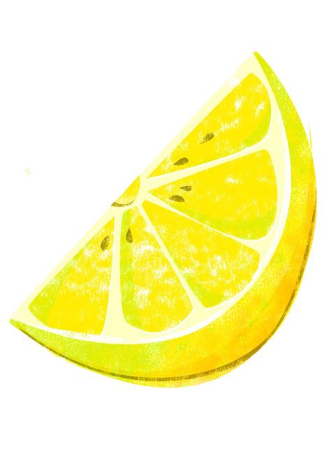 Lemon Slice Illustration Giclee Print, Food Illustration, Fruit & Veg Illustration Print ...