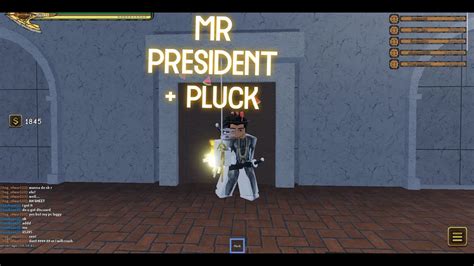 [YBA] MR PRESIDENT + PLUCK 1 SHOT COMBO - YouTube