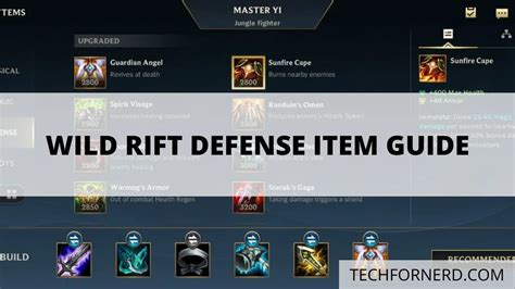 Wild Rift Defense Item Guide With Stats Explained - TECHFORNERD