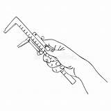 Hand Calipers Stock Illustrations – 308  sketch template