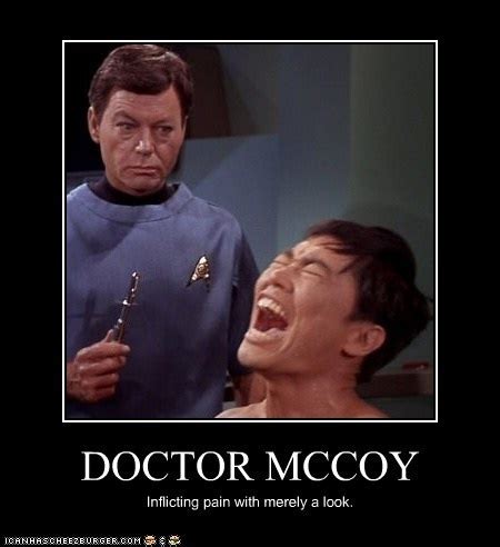 DOCTOR MCCOY | Star trek funny, Star trek images, Star trek series