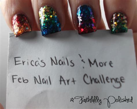 Faithfully Polished: February Nail Art Challenge: Glitter Loaded