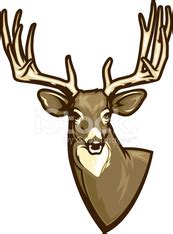 Deer Head Trophy Stock Vector | Royalty-Free | FreeImages