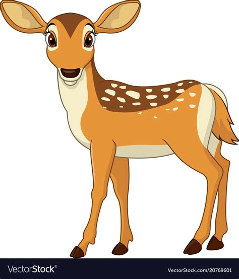 Cute Deer Cartoon Vector Image On | My XXX Hot Girl