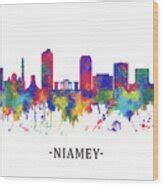 Niamey Niger Skyline Mixed Media by NextWay Art - Fine Art America