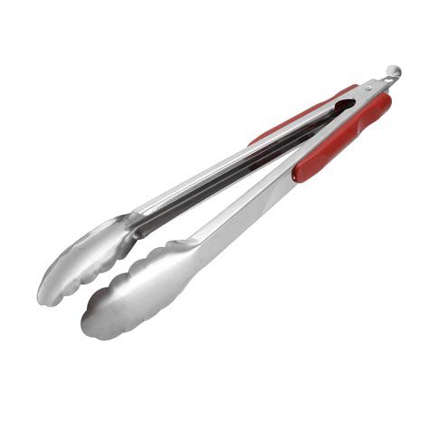 300mm Stainless Steel Barbecue Tongs, Metal Food Tongs Non-Slip Grip BBQ Grilling Accessory ...