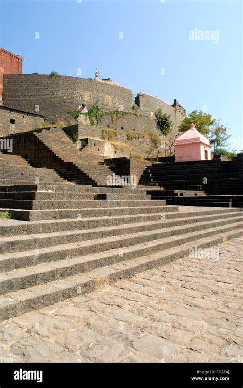 Ghat on river Nira and Bhimaand temple of Laxmi Narsihapur ; Taluka Indapur ; District Pune ...