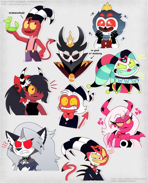 some helluva boss characters by PawKatoon on DeviantArt