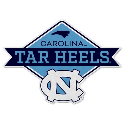 North Carolina University Shape Cut Logo With Header Card - Diamond De