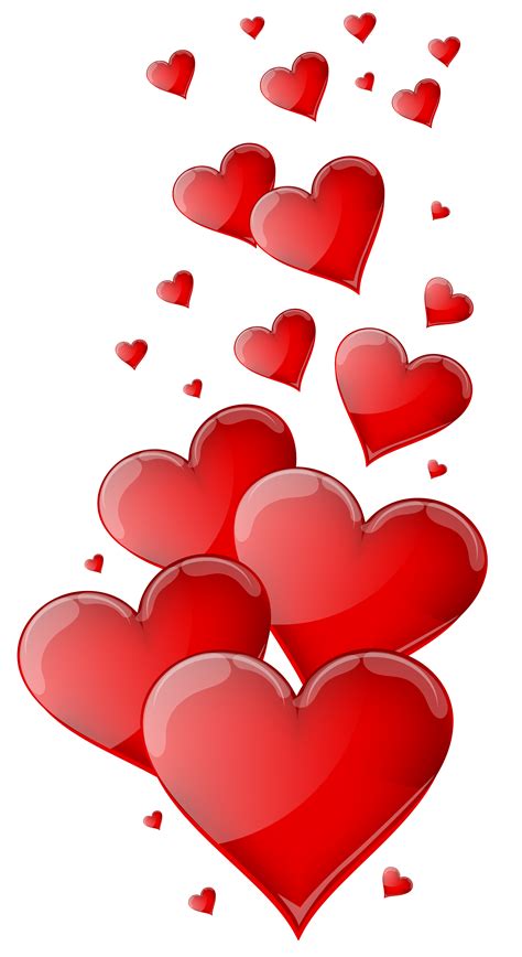 Heart Love Clip art - Red Hearts PNG Clipart Image png download - 3523*6457 - Free Transparent ...