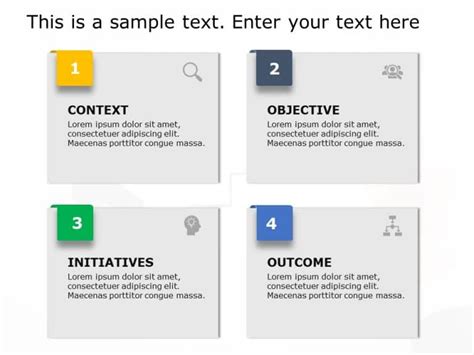 Four Text Boxes PowerPoint Template | SlideUpLift