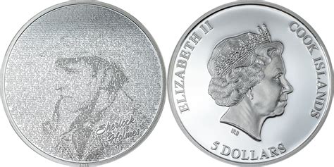 5 Dollars SHERLOCK Typefaces 1 Oz Silver Coin 5$ Cook Islands 2023 ...