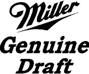 Alcohol/Drug Decals :: Miller Genuine Draft Decal / Sticker